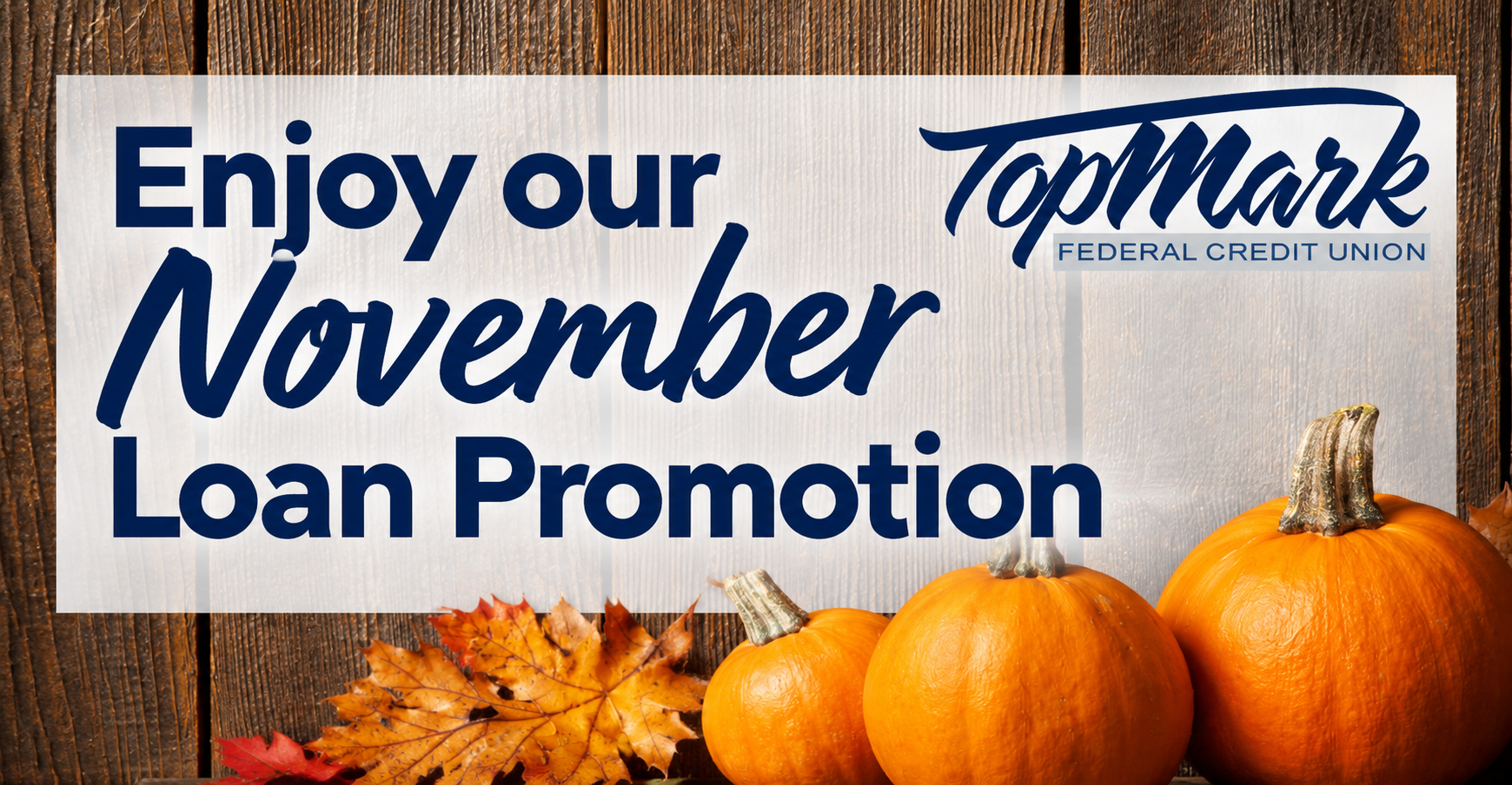 November Loan Promotion website t