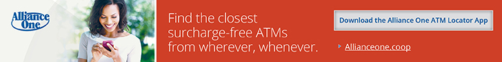 Find the closest Surcharge free ATMs from wherever, whenever. Download the Allliance One ATM Locator App www.allianceone.coop