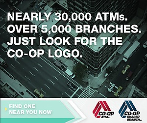 Nearly 30,000 ATMs.   Over 5,000 Branches Just look for the Co--Op Logo Find One near you now. 